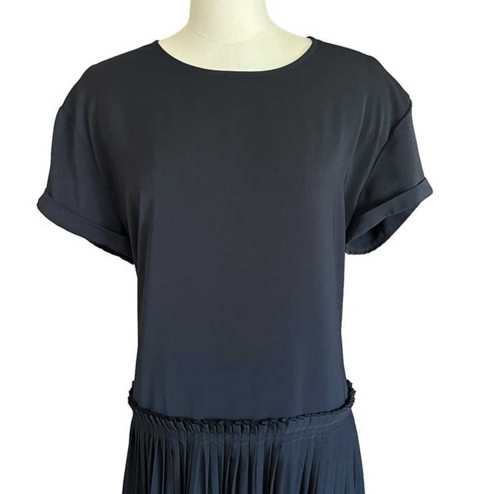 CAARA Crystal Dress Pleated Drop Waist Black Shor… - image 3