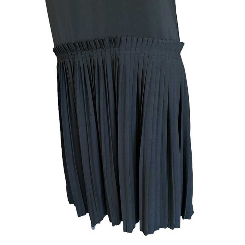 CAARA Crystal Dress Pleated Drop Waist Black Shor… - image 4