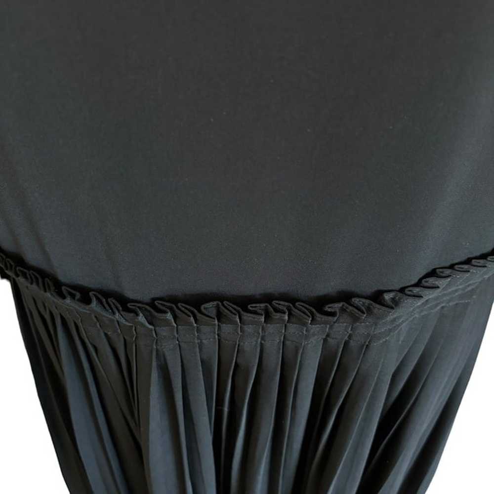 CAARA Crystal Dress Pleated Drop Waist Black Shor… - image 8