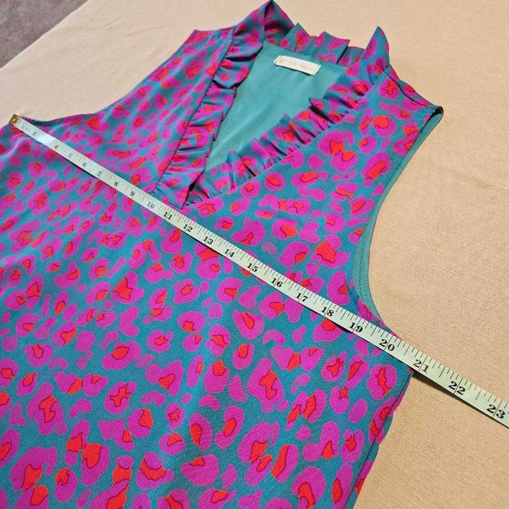 FSL Apparel Leopard Print Chemise Dress Purple Or… - image 5