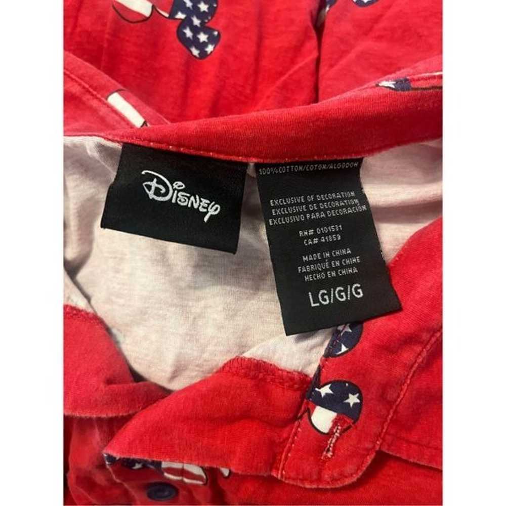 Disney Mickey Mouse Red American Flag Short Sleev… - image 3