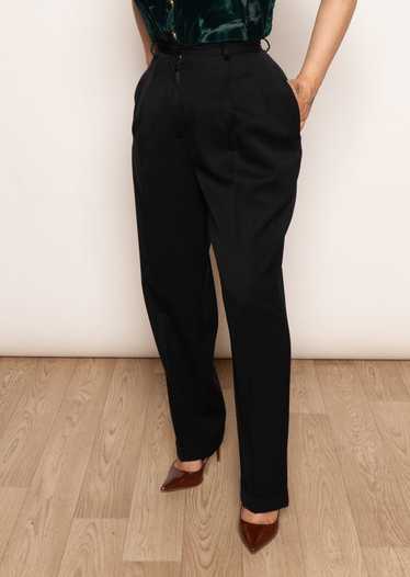 Black Pleated Trousers - image 1