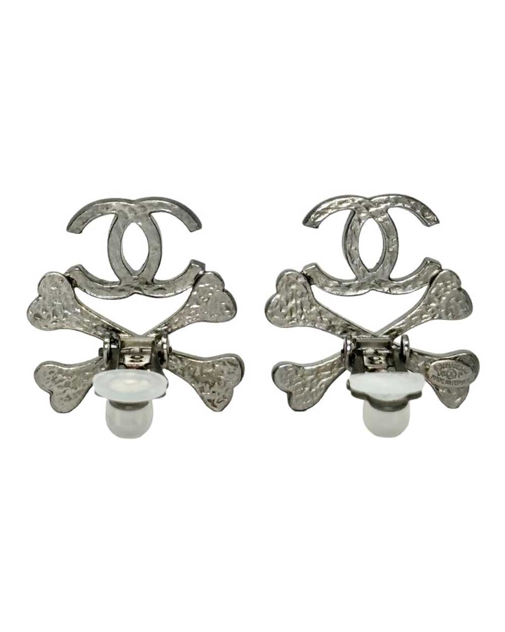 Chanel Cross Bone Earrings, FW03, OS - image 2