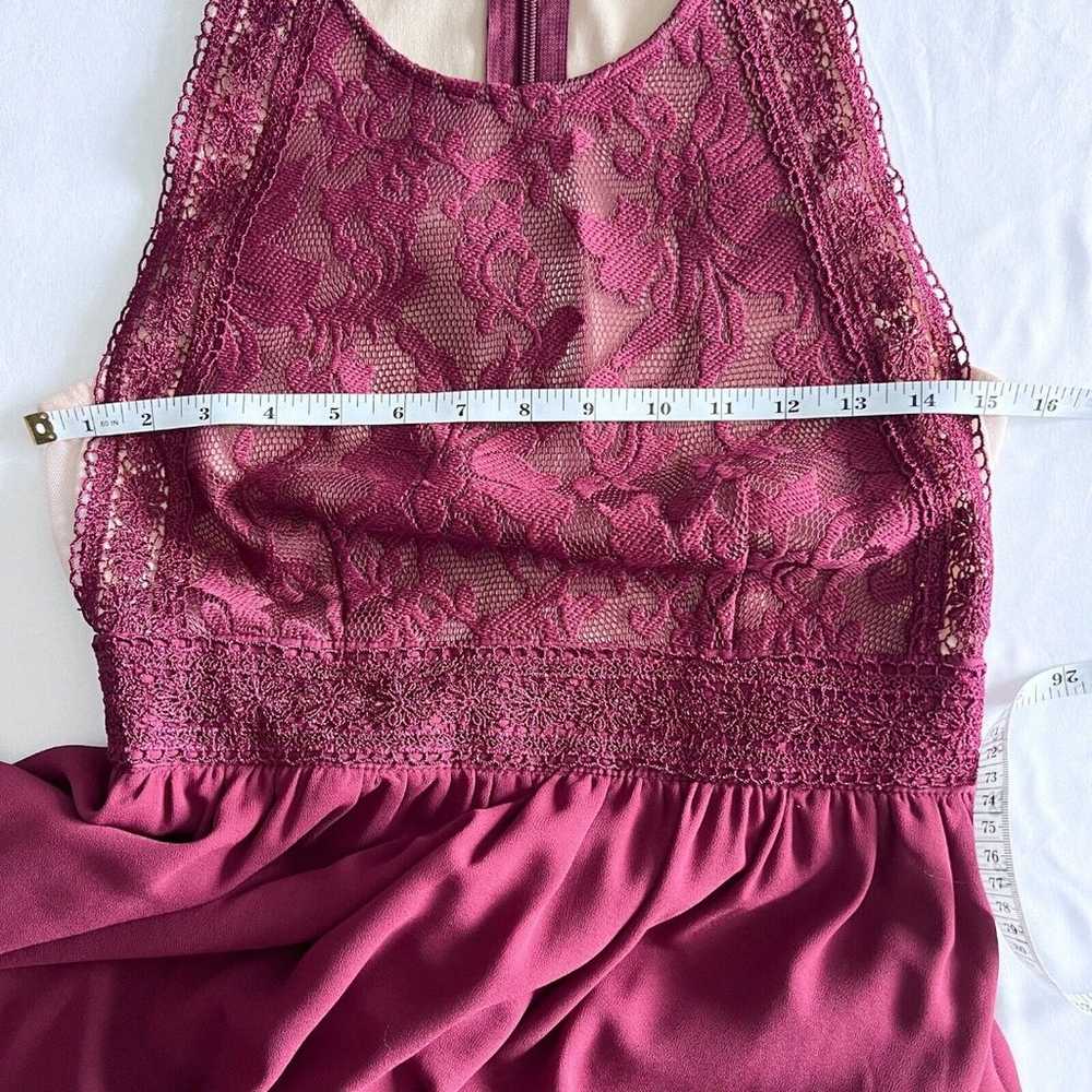 Lulus Forever and Always Burgundy Lace Maxi Dress… - image 10