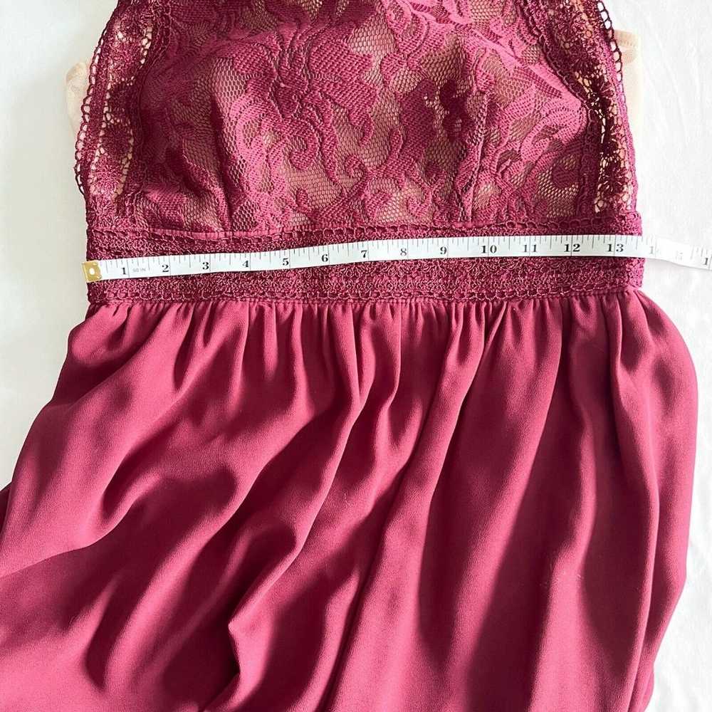 Lulus Forever and Always Burgundy Lace Maxi Dress… - image 11