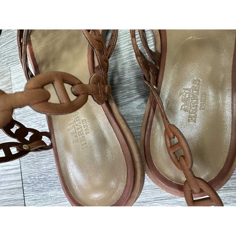 Hermès Thalassa leather sandal - image 2
