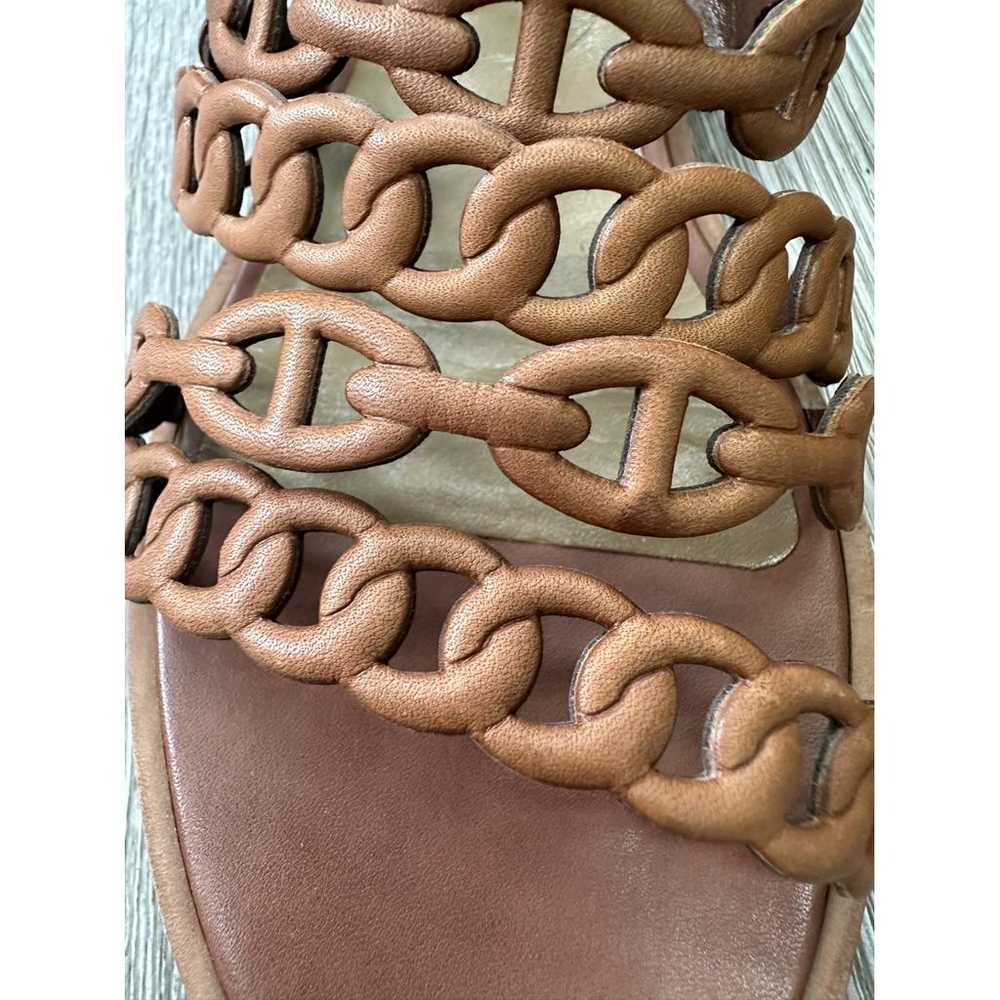 Hermès Thalassa leather sandal - image 3
