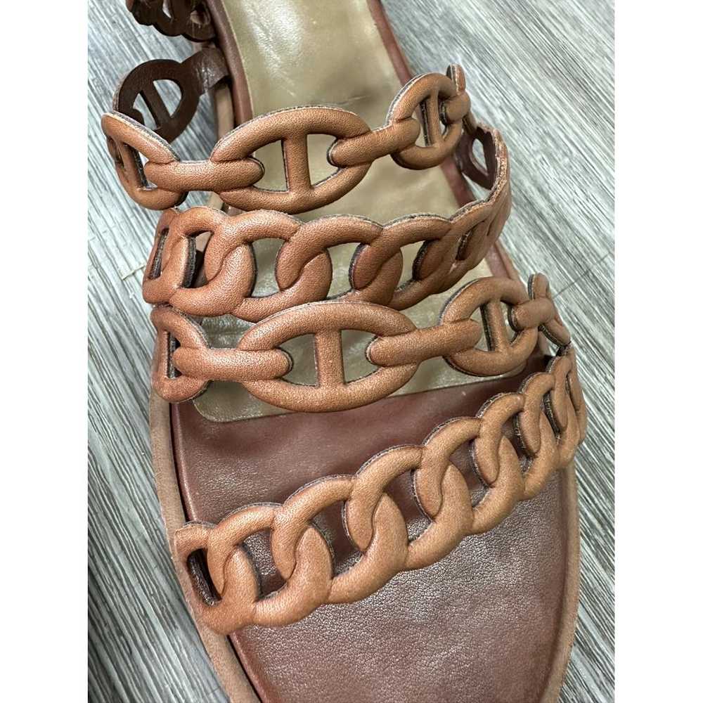 Hermès Thalassa leather sandal - image 4