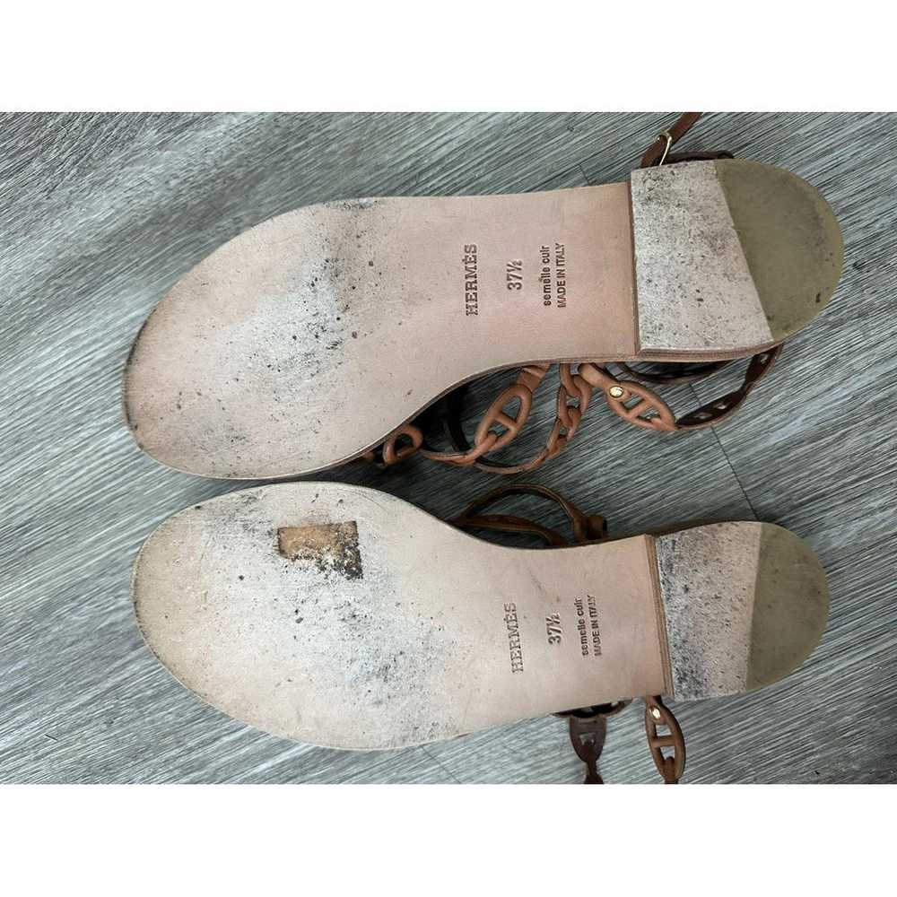Hermès Thalassa leather sandal - image 9