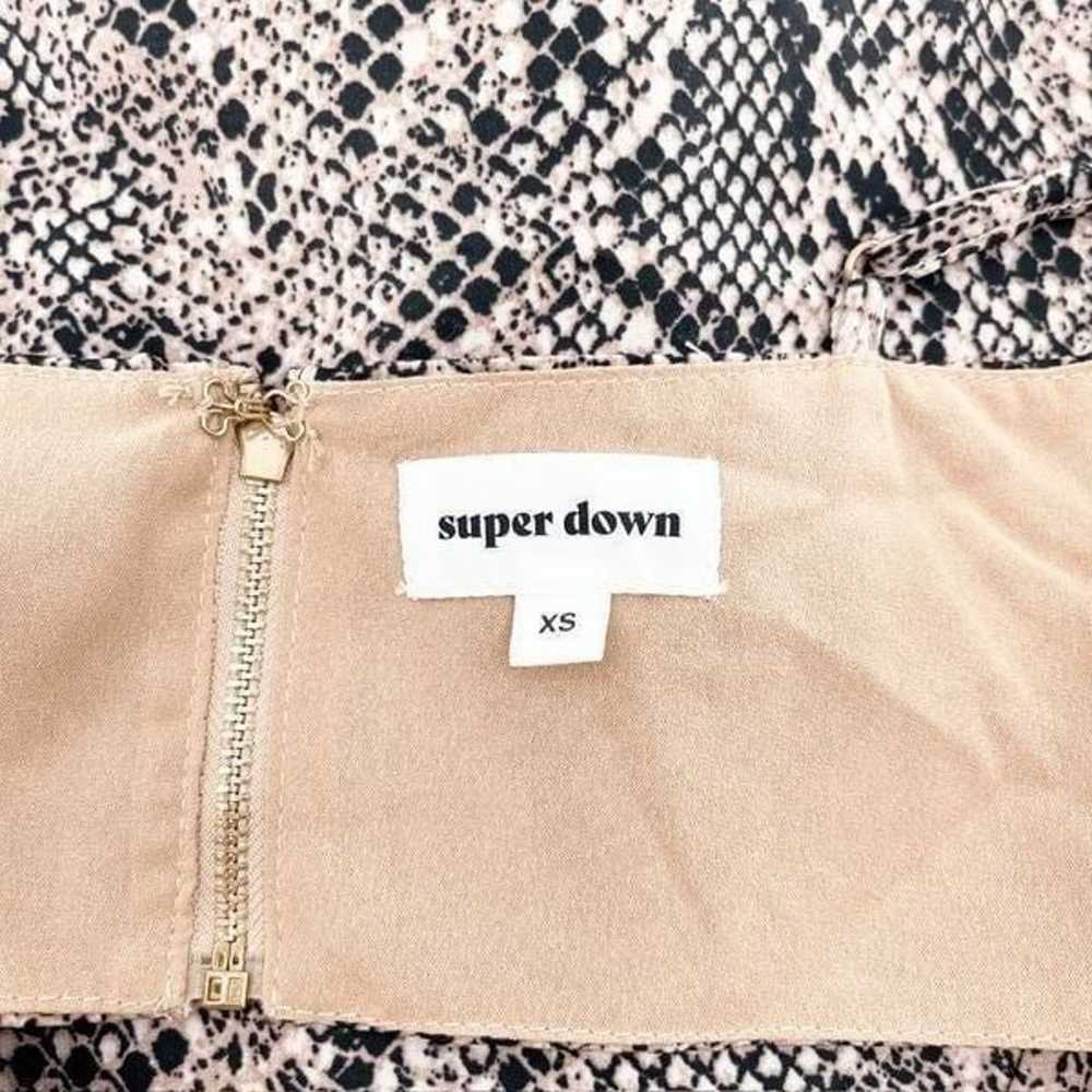 Superdown Snake Print Mini Dress Women's Size XS … - image 4