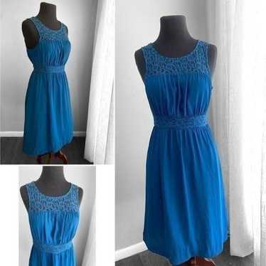 HD In Paris Blue Lace Sleeveless Dress 4