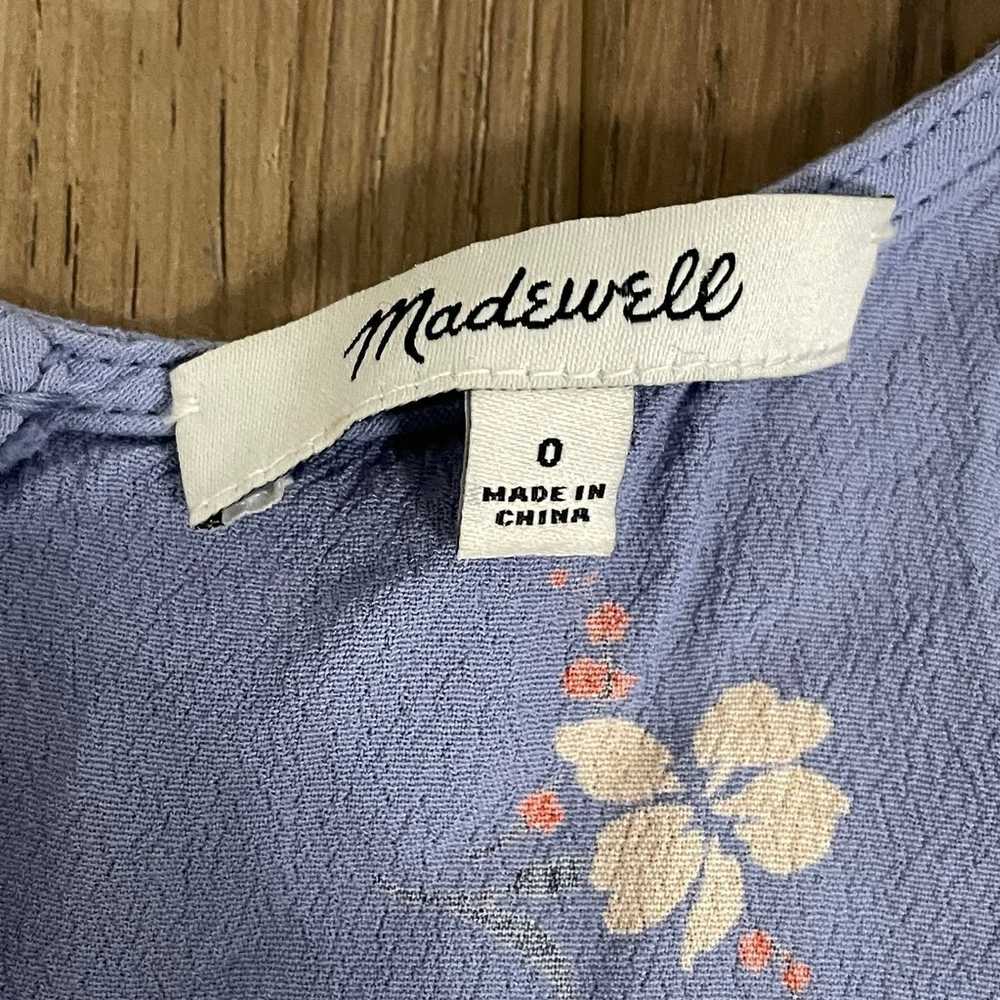 Madewell Button-Wrap Midi Dress Aloha Floral - image 4
