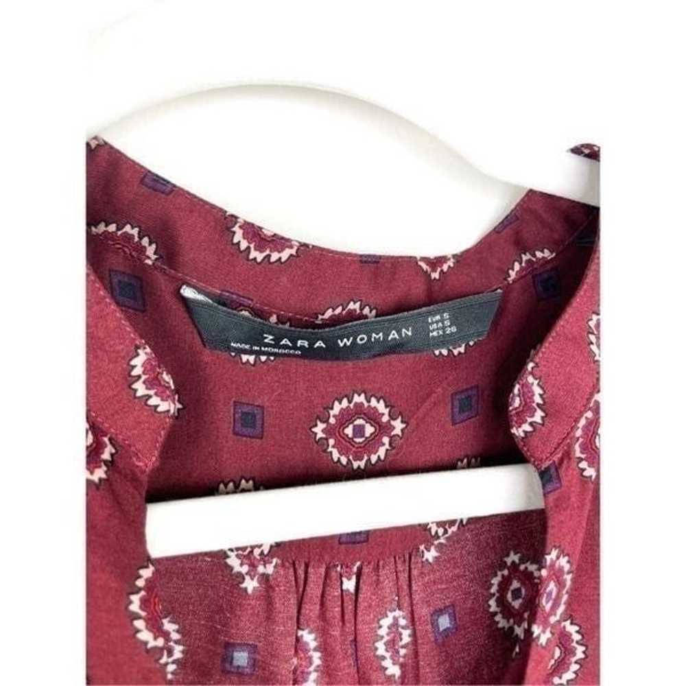 Zara Woman Aztec Shirt Dress Size S - image 2