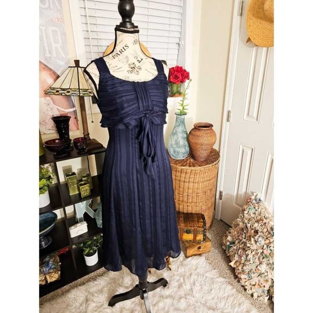 Triana Navy Blue Formal Chiffon Cocktail Swing Dr… - image 10