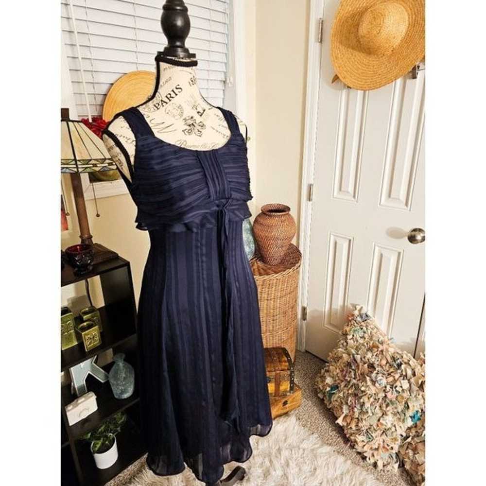 Triana Navy Blue Formal Chiffon Cocktail Swing Dr… - image 7