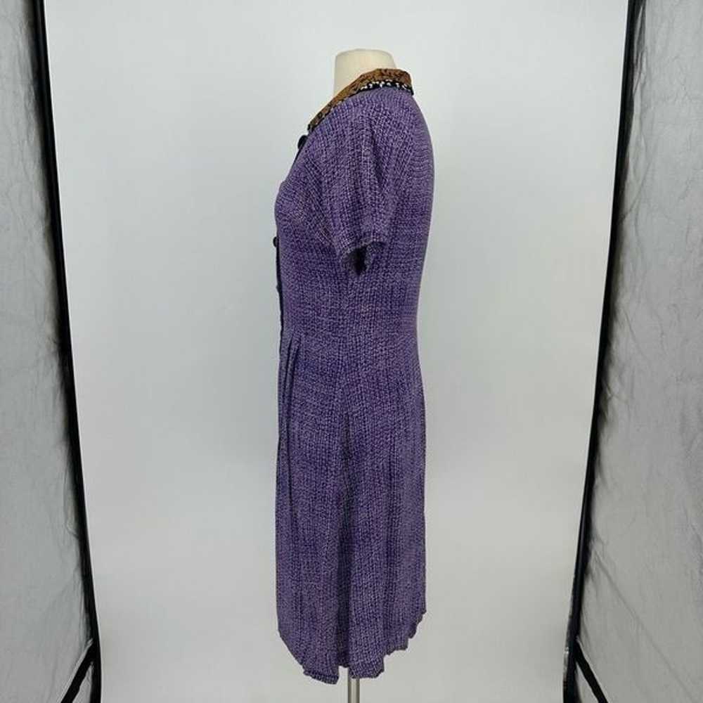 Janice McCarty Vintage 90s Mini Dress Abstract Pr… - image 11