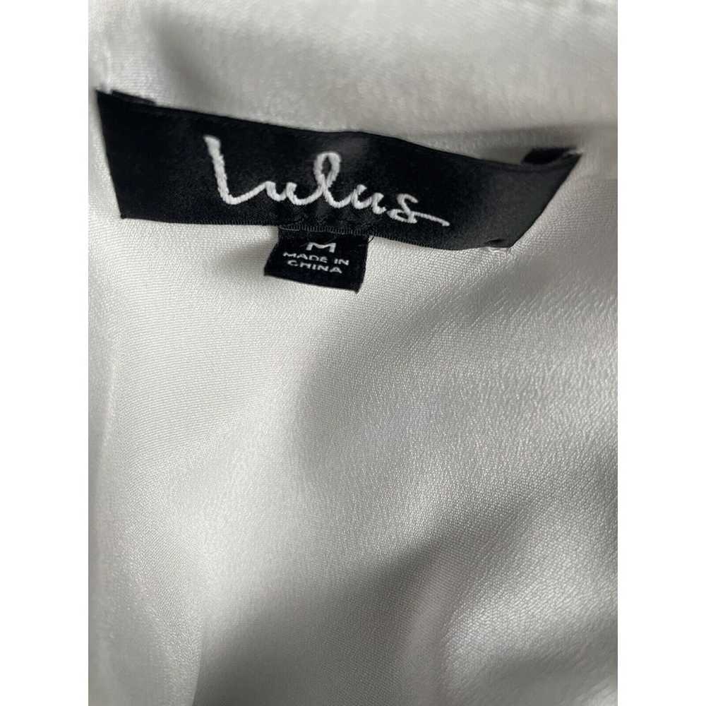 LULUS Dress Dinah White One-Shoulder Ruffle Short… - image 5