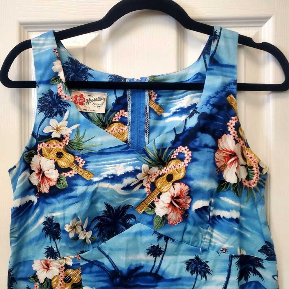 Hilo Hattie Dress Women's Size 8 Blue Beach Hawai… - image 4