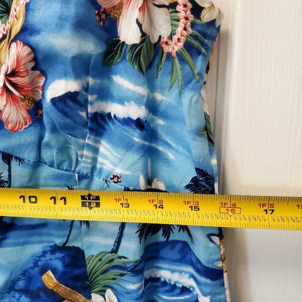 Hilo Hattie Dress Women's Size 8 Blue Beach Hawai… - image 7