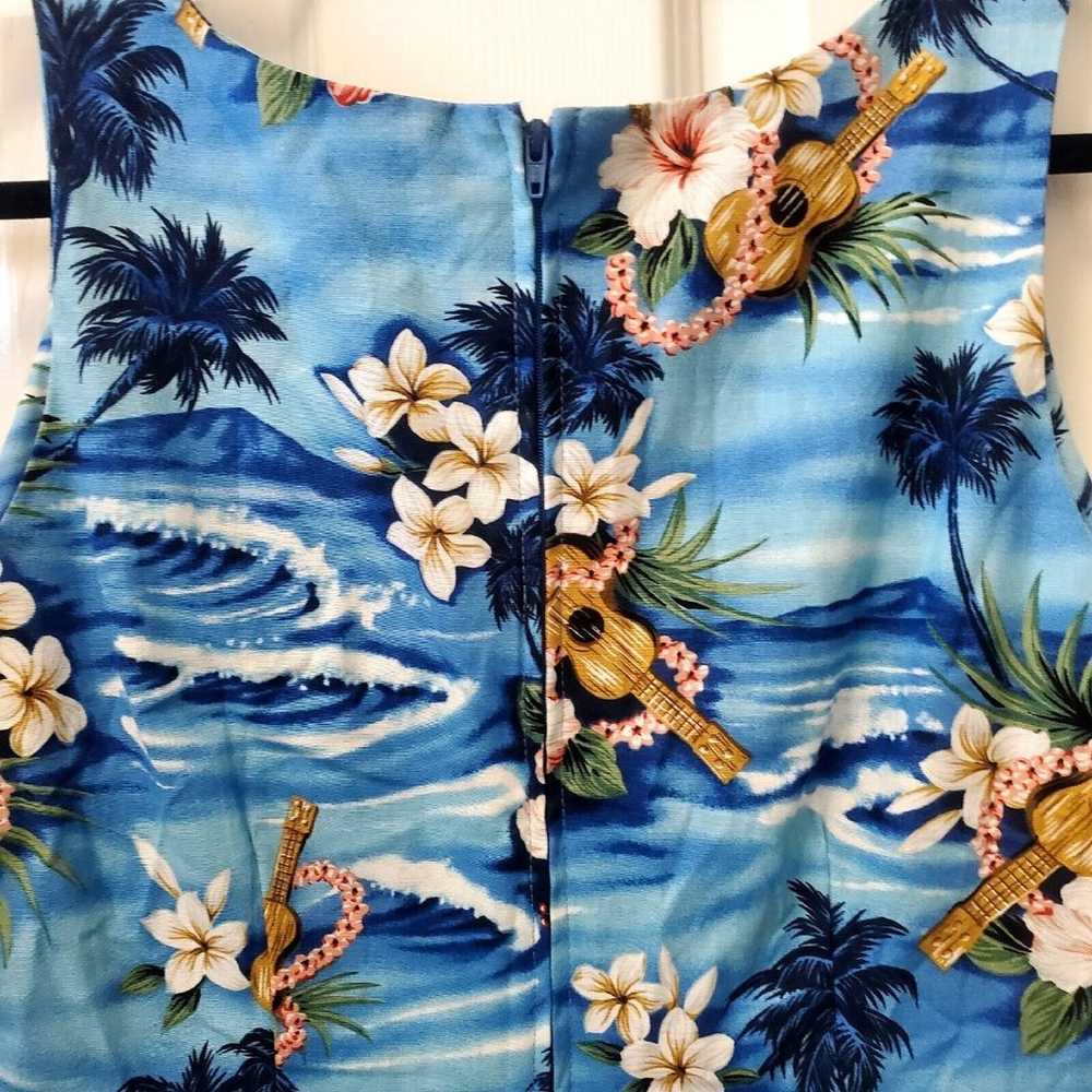 Hilo Hattie Dress Women's Size 8 Blue Beach Hawai… - image 8