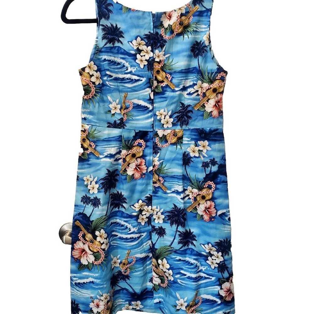 Hilo Hattie Dress Women's Size 8 Blue Beach Hawai… - image 9