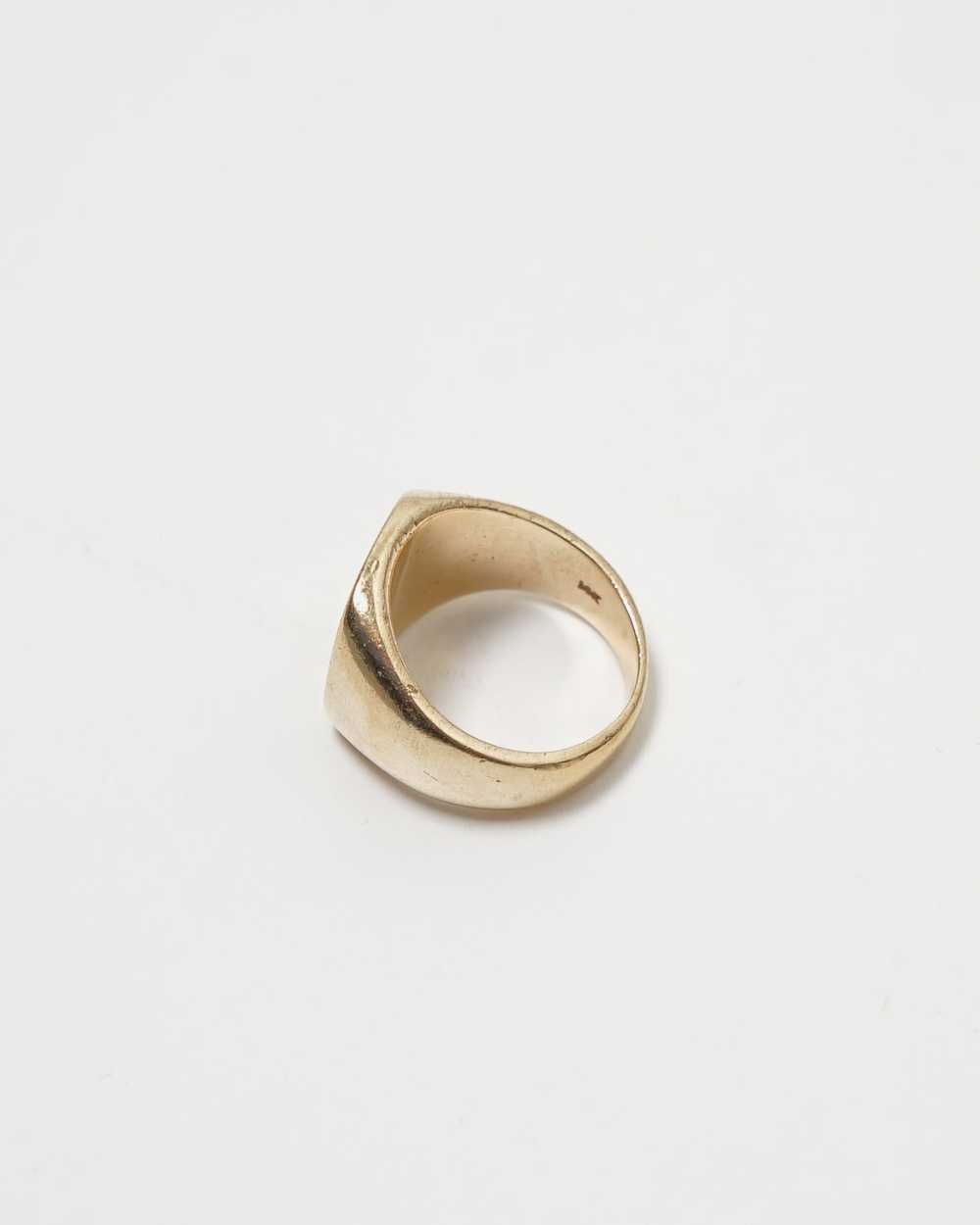 14k Gold Seal Ring / size: 7.5 - image 9