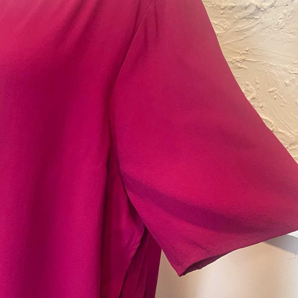 Eileen Fisher Georgette Crepe 100% Silk Short Sle… - image 4