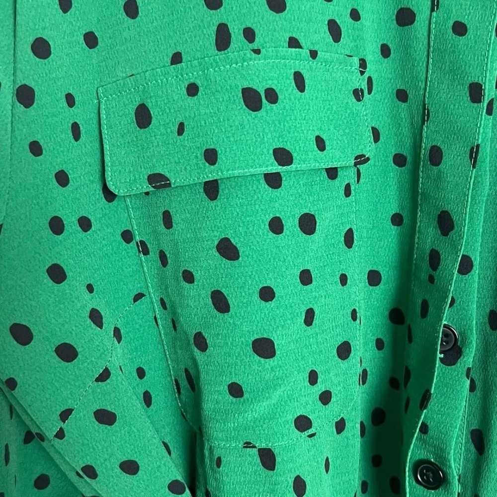 Eloquii Emerald Green Abstract Cheetah Print Long… - image 8