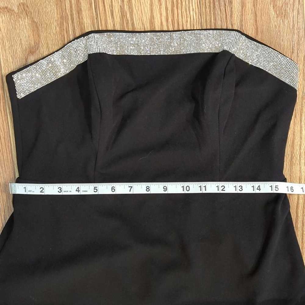 Lulu's formal strapless black floor-length dress … - image 4