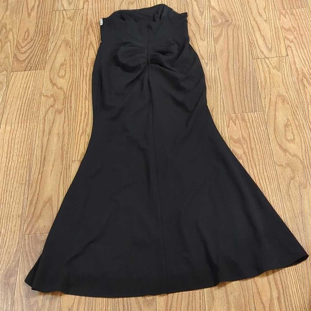 Lulu's formal strapless black floor-length dress … - image 5