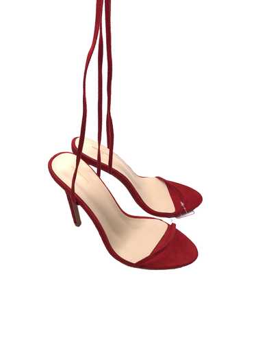 PrettyLittleThing Red Strappy Lace Up Heels UK 5 E