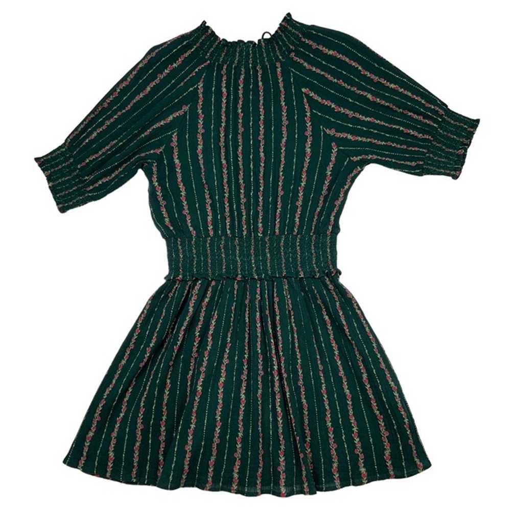 Roller Rabbit Mateaus Fiorella Dress S Green Flor… - image 11