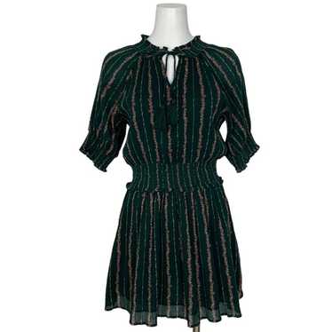 Roller Rabbit Mateaus Fiorella Dress S Green Flor… - image 1