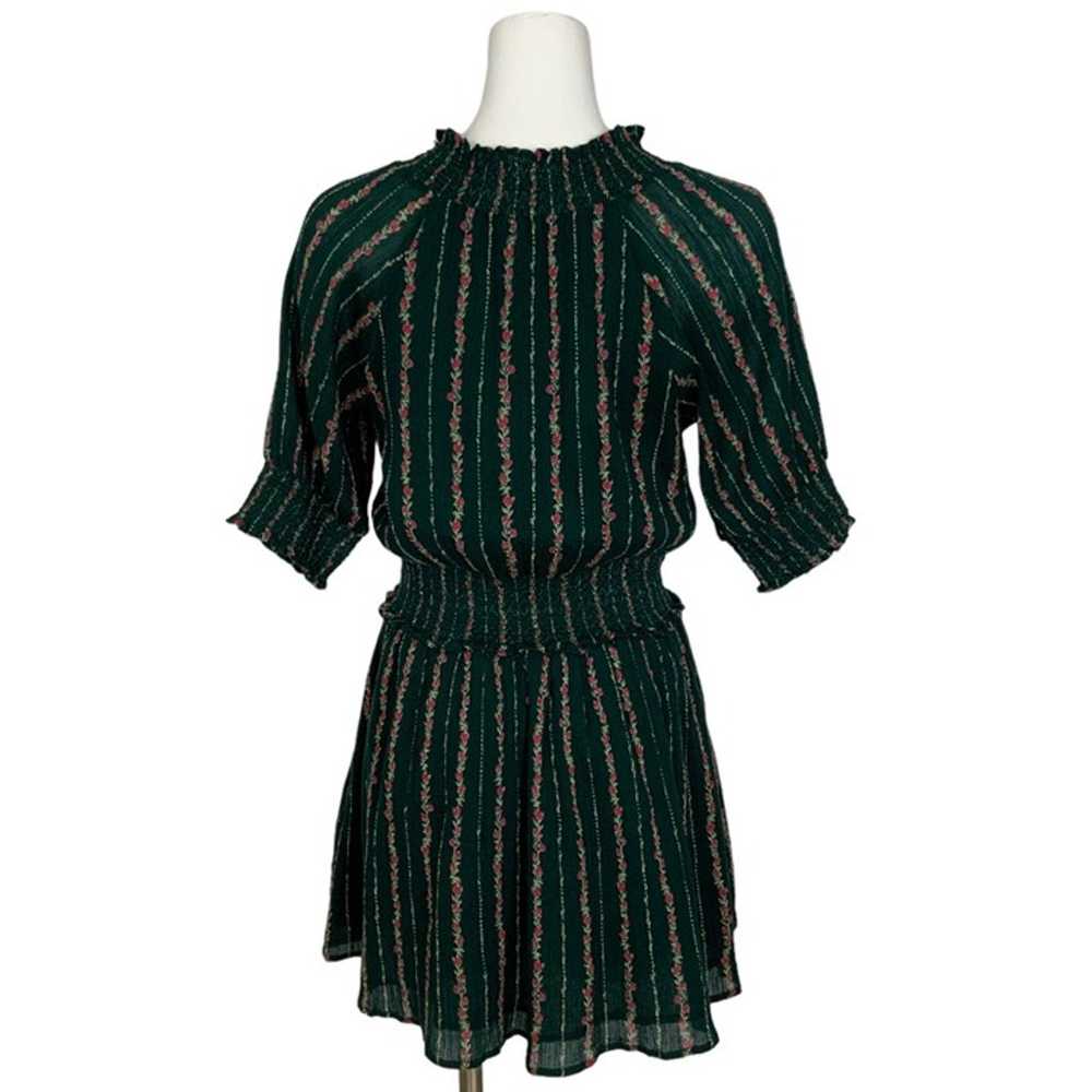 Roller Rabbit Mateaus Fiorella Dress S Green Flor… - image 2