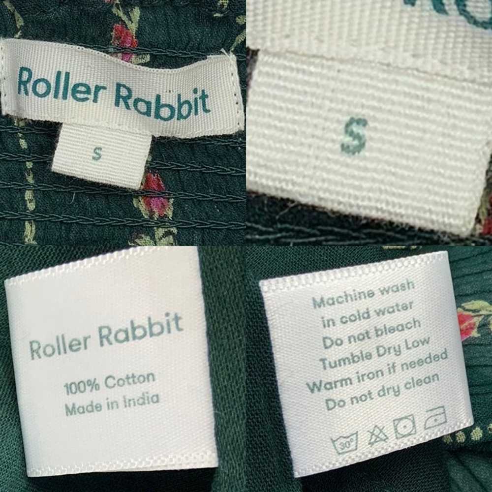 Roller Rabbit Mateaus Fiorella Dress S Green Flor… - image 6