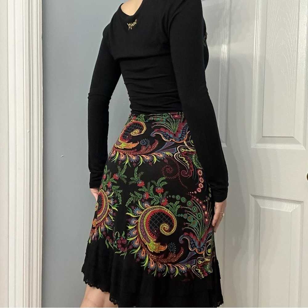 Desigual Dress Long Sleeve Sweater Black Knit Kne… - image 2