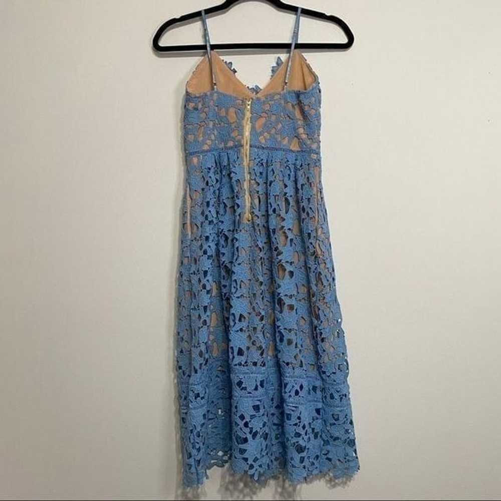 Beautiful Girl Nude & Blue Lace Sleeveless Dress … - image 5