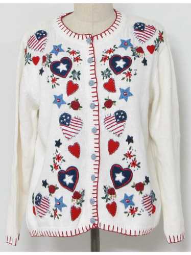 Heirloom collections Womens Patriotic Ugly Not-ter