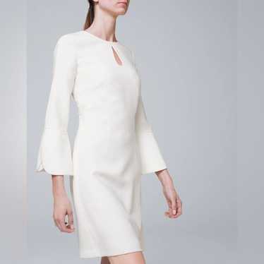 NWOT! White Petal-Sleeve Shift Dress - Size 2 - image 1