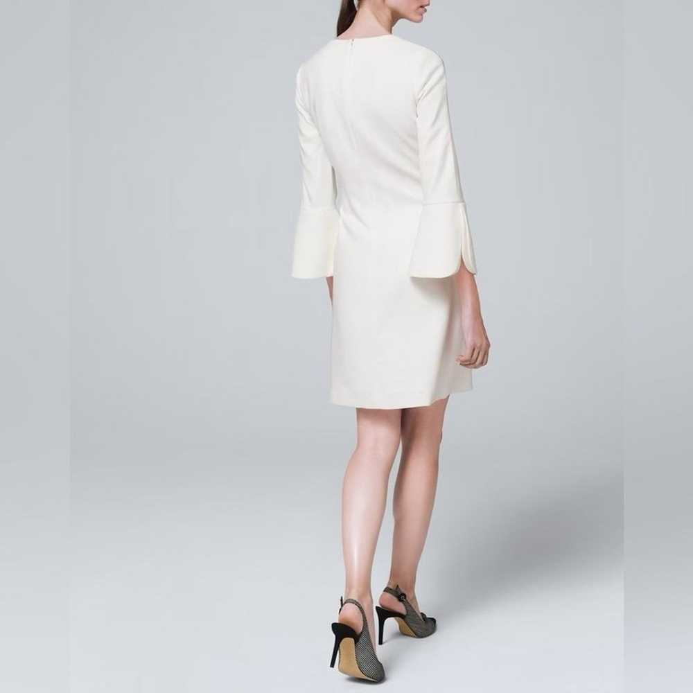 NWOT! White Petal-Sleeve Shift Dress - Size 2 - image 3
