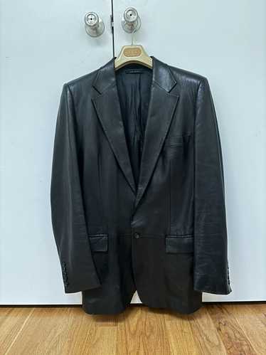 Gucci Tom Ford for Gucci Leather Blazer Jacket