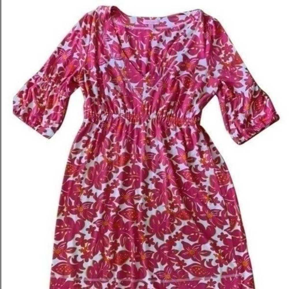 LILLY PULITZER Floral Viscose Dress - XS - image 1
