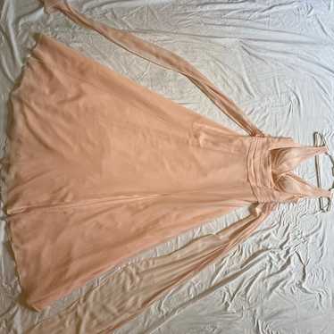 Peach pink prom dress formal gown - image 1
