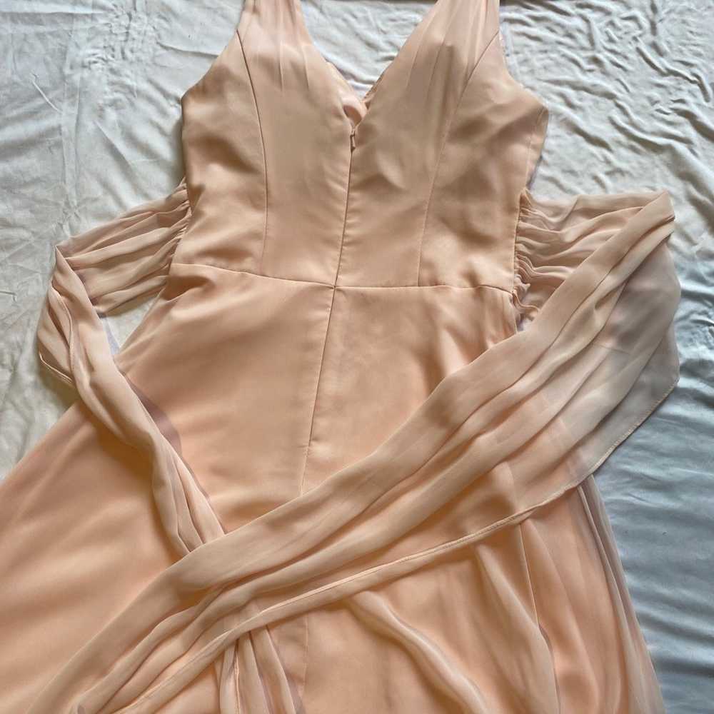Peach pink prom dress formal gown - image 2