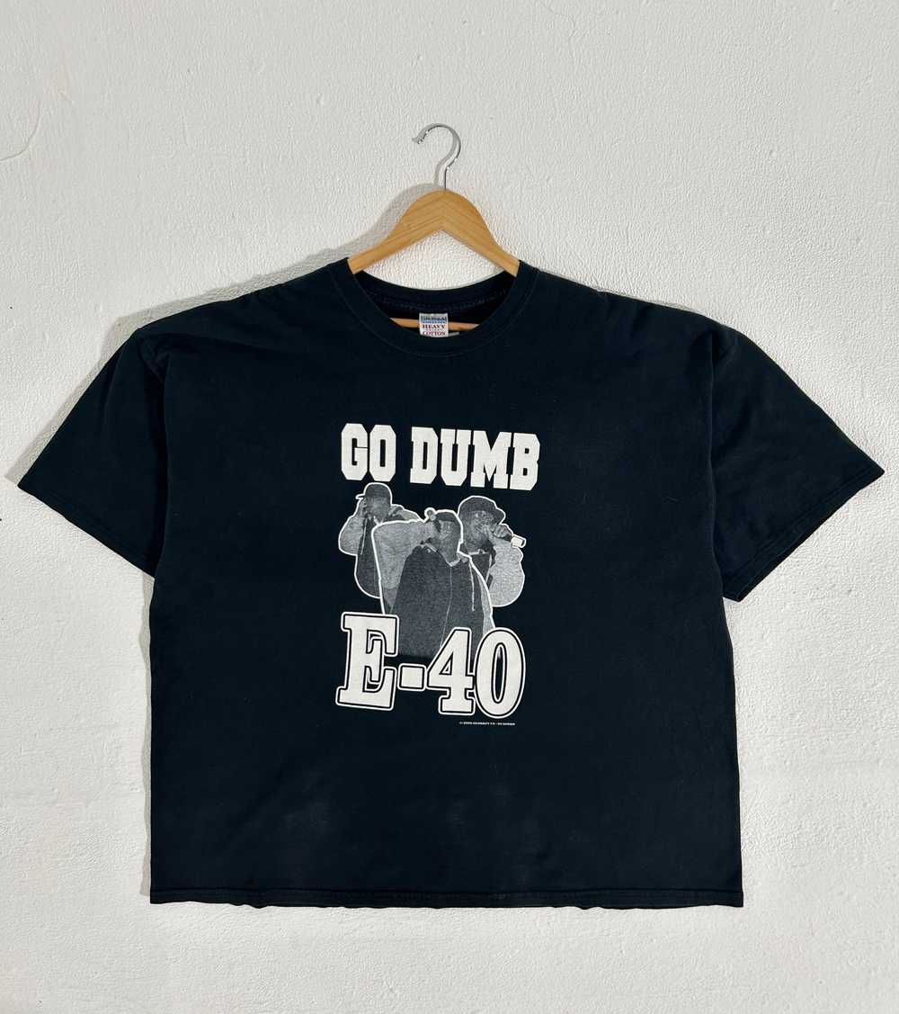 Vintage 1990's "Go Dumb" Rap E-40 Graphic Tee Sz.… - image 1