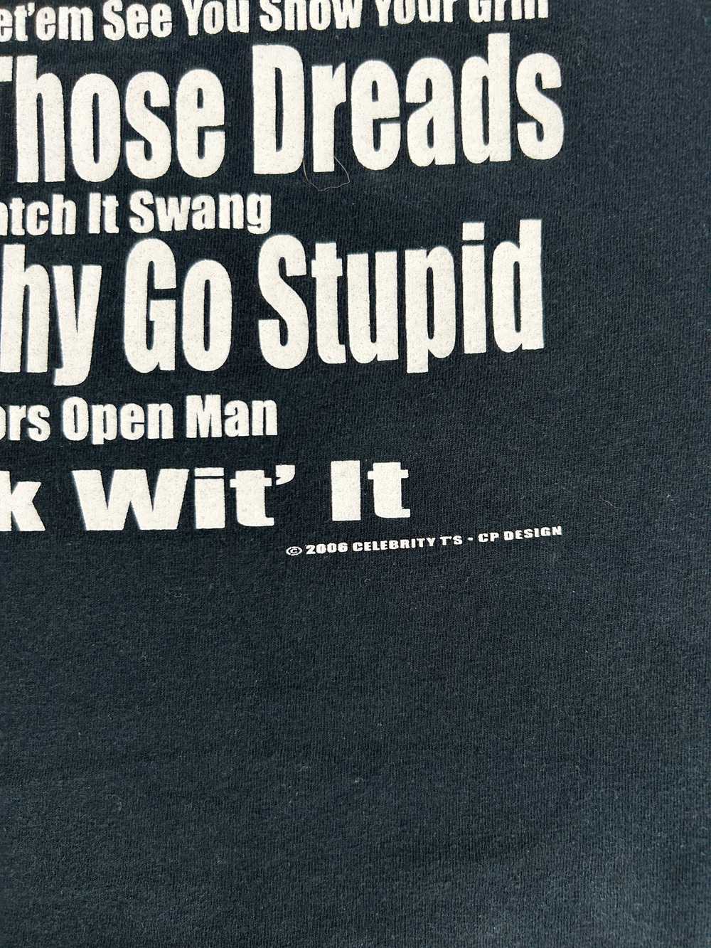Vintage 1990's "Go Dumb" Rap E-40 Graphic Tee Sz.… - image 9