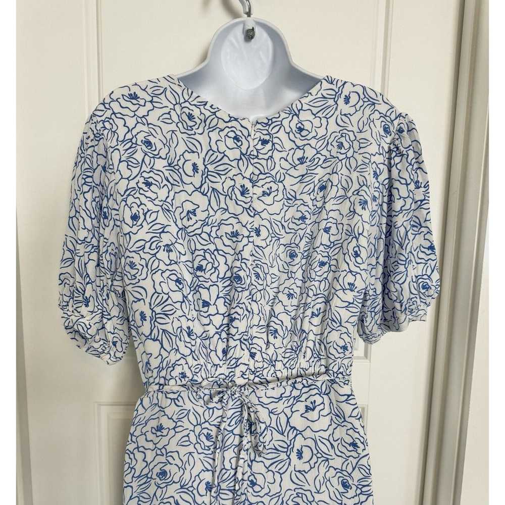 Faithfull The Brand Dress Size 6 White Blue Marti… - image 7