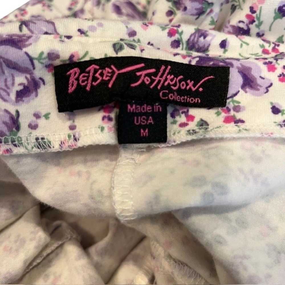 Betsey Johnson Strapless Mini Dress Pockets White… - image 6
