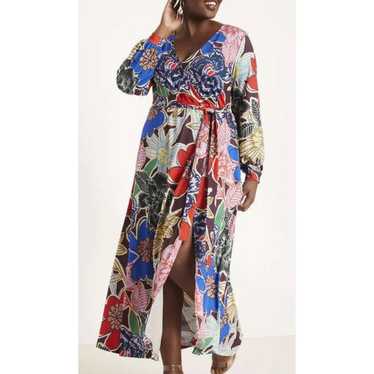 Eloquii Colorful Maxi Dress Women's Size 14 Bold … - image 1