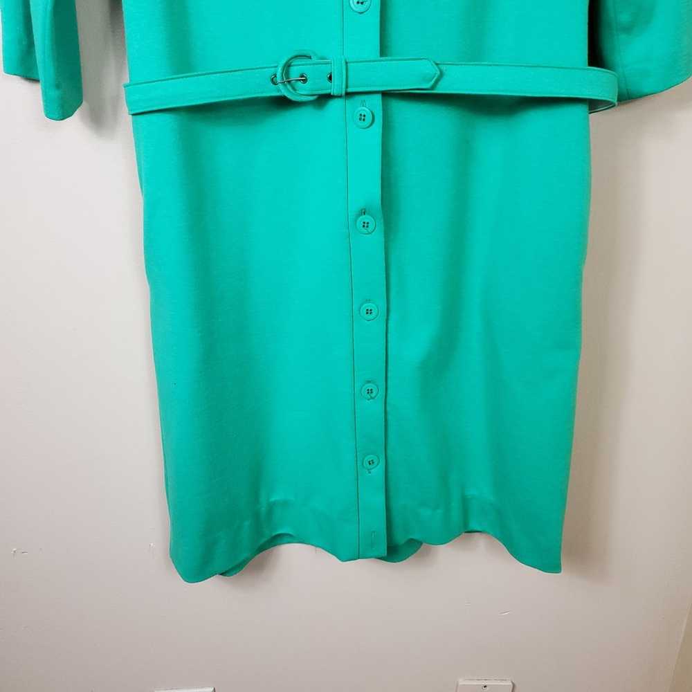 Vintage Henry Lee Belted Shirt Dress in Green Siz… - image 4